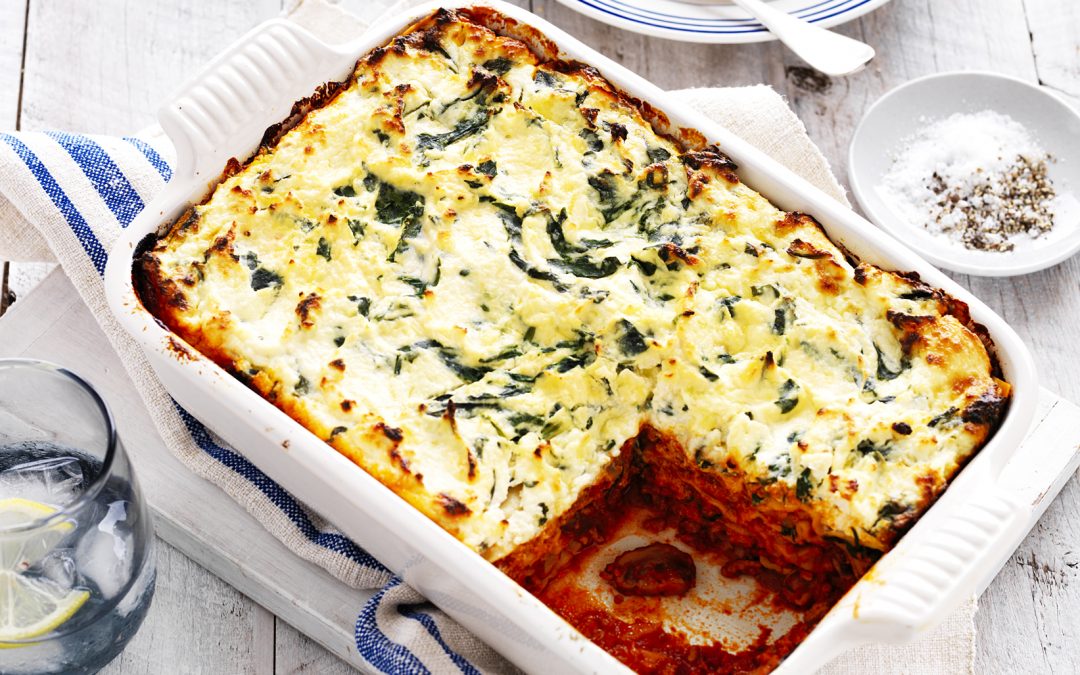 Spinach, Ricotta & Mushroom Lasagne