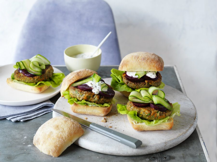 Mushroom Veggie Burgers