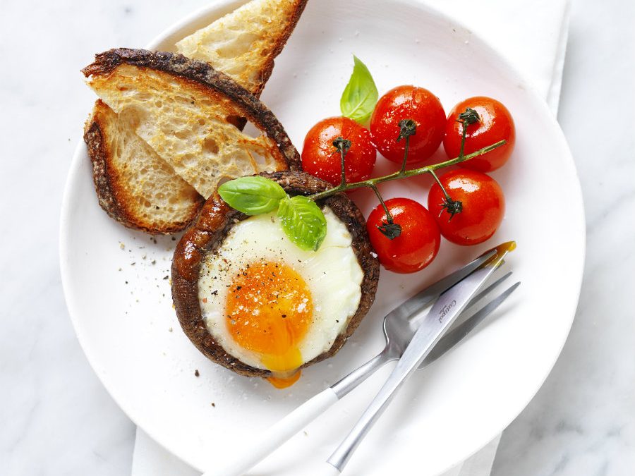 Portobello Mushroom Baked Egg