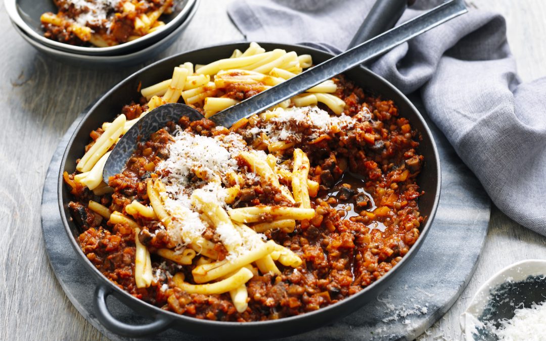 Mushroom & Lentil Bolognese sauce