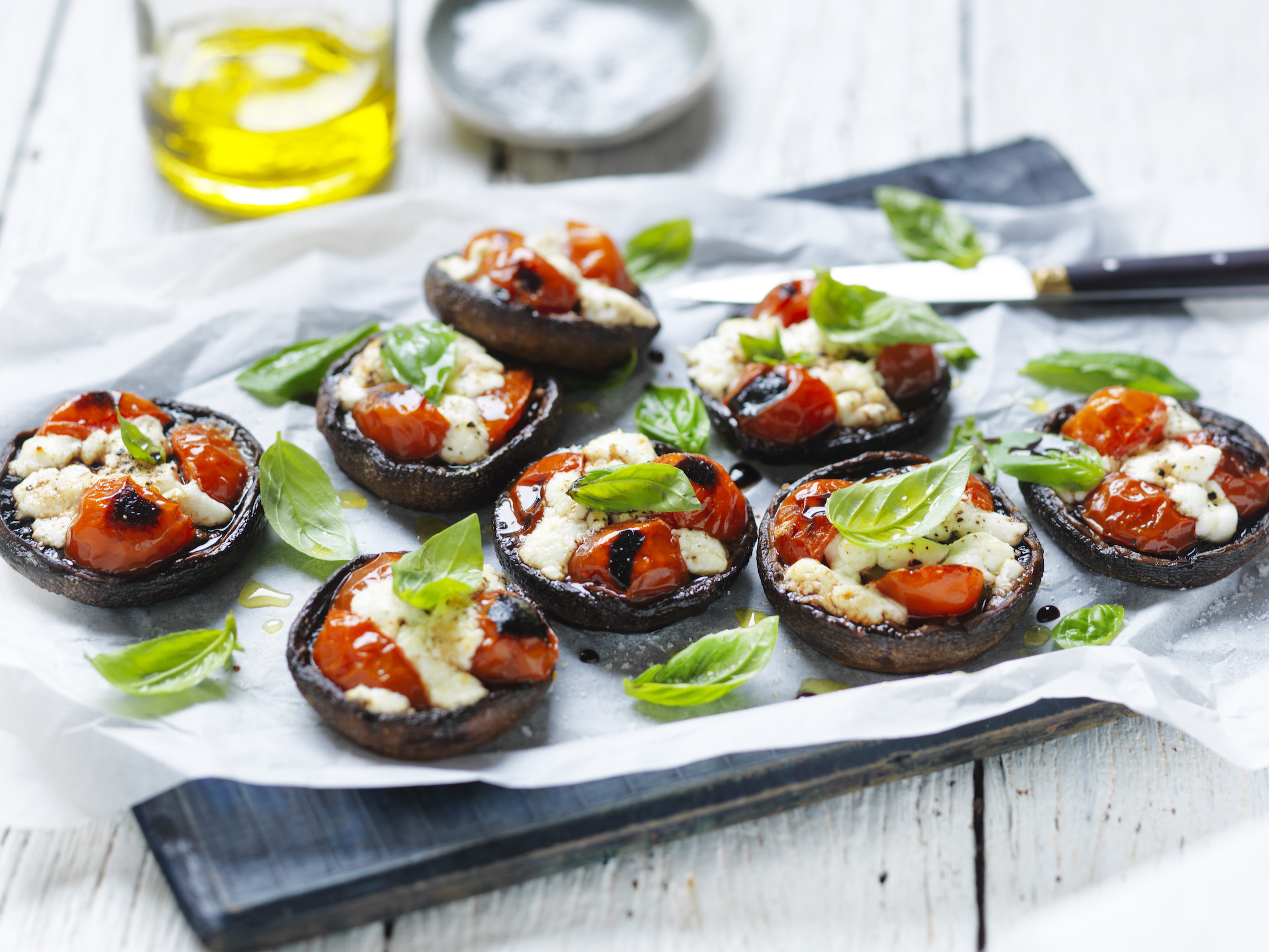 Portobello Pizzas Australian Mushrooms