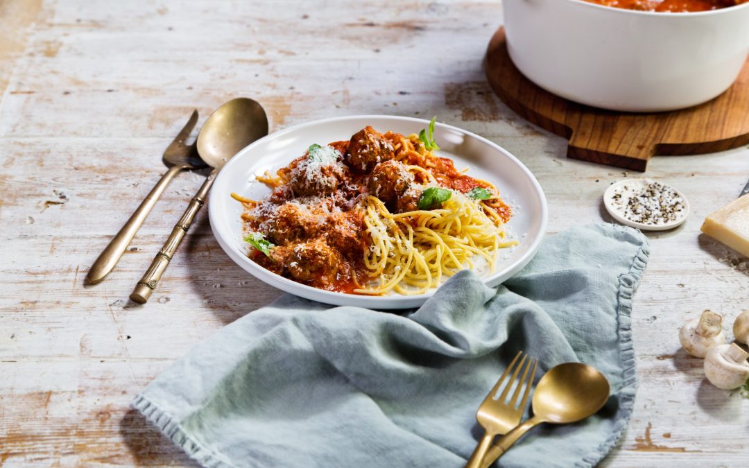 Bolognese of Mushroom Meatballs