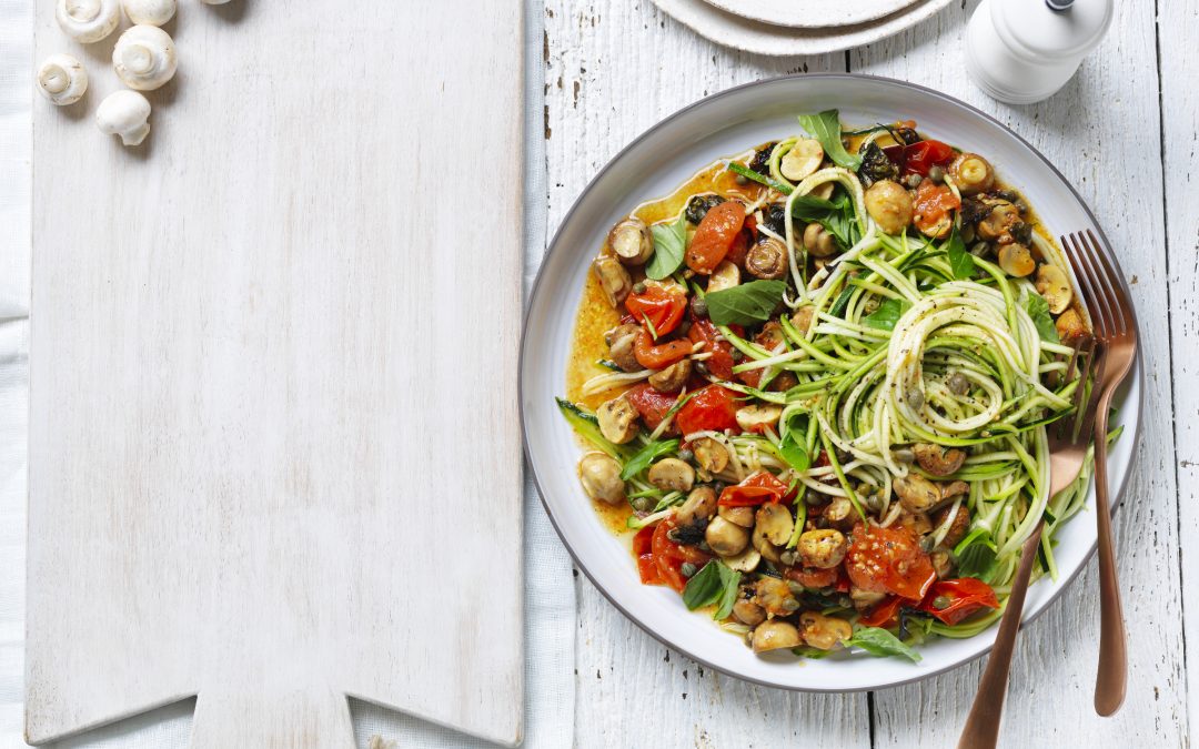 Zoodle and Mushroom Salad