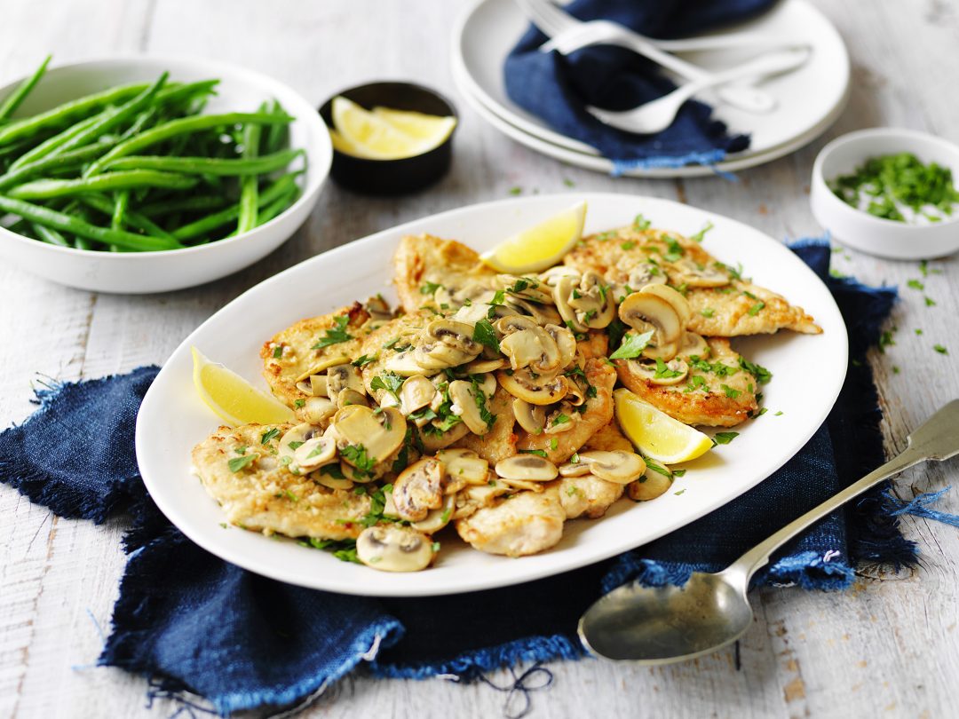 Mushroom, Lemon & Garlic Chicken Australian Mushrooms