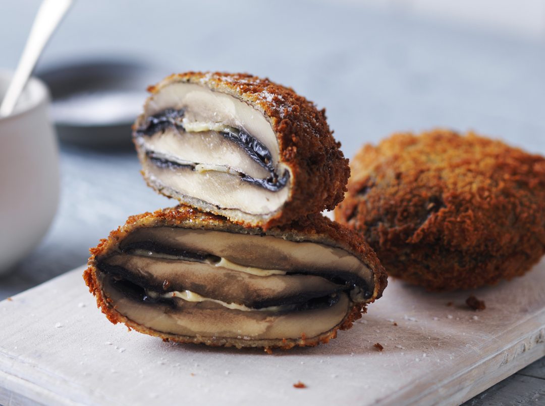 Chicken-fried Portobello Mushroom Steak | Australian Mushrooms