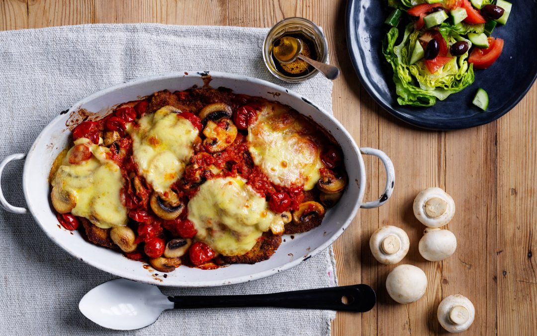 Mushroom parmigiana