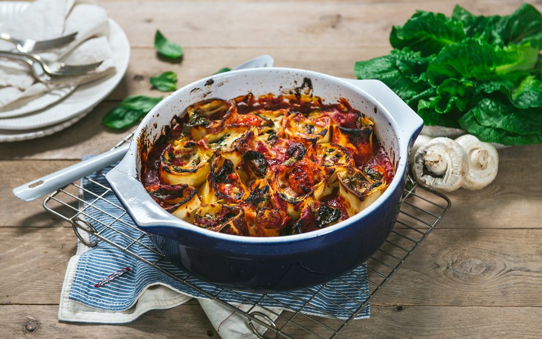 Ricotta and Mushroom Upside-Down Cannelloni