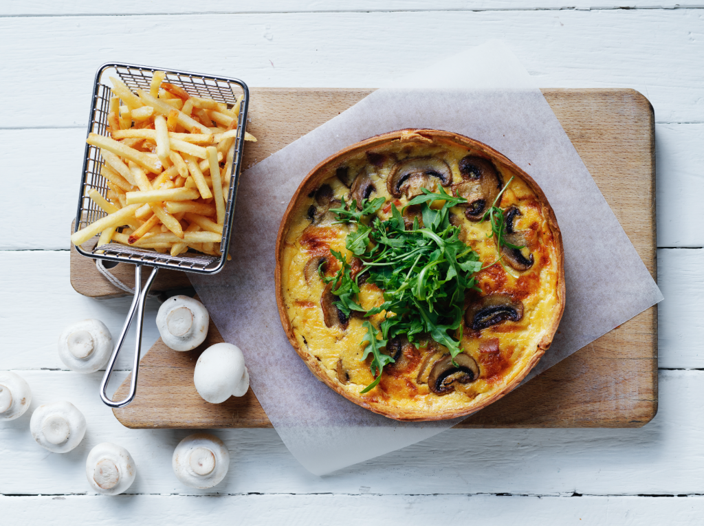 Mushroom and Bacon Quiche | Australian Mushrooms
