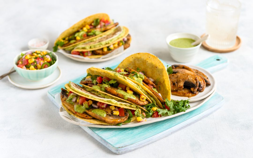 Crunchy Soft Mushroom Tacos