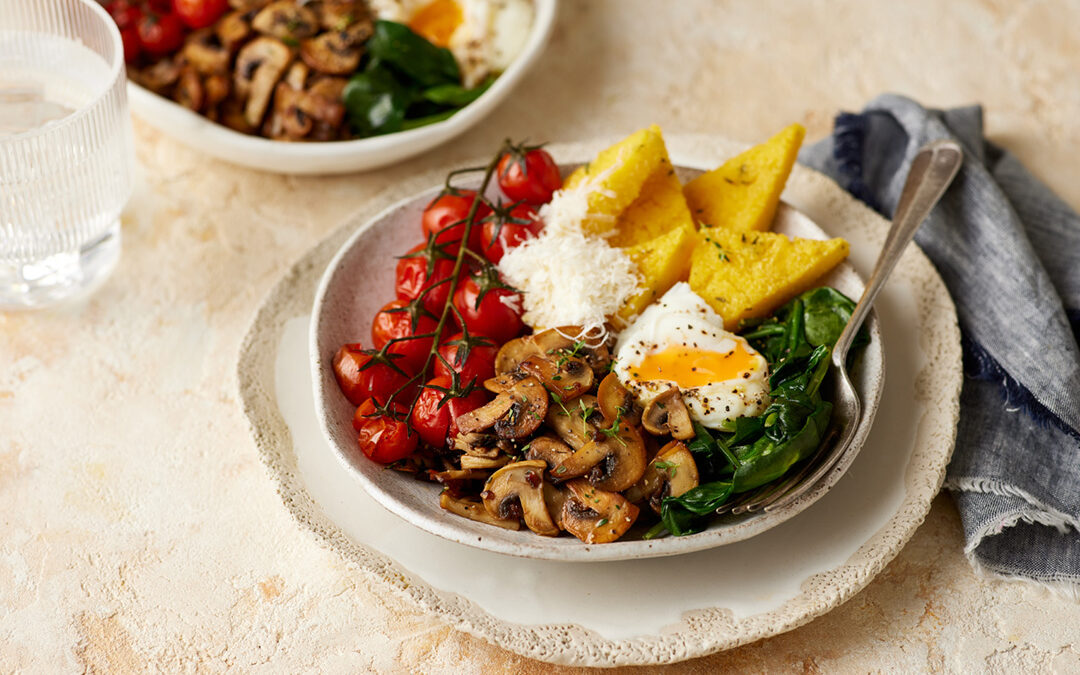 Mushroom breakfast bowl