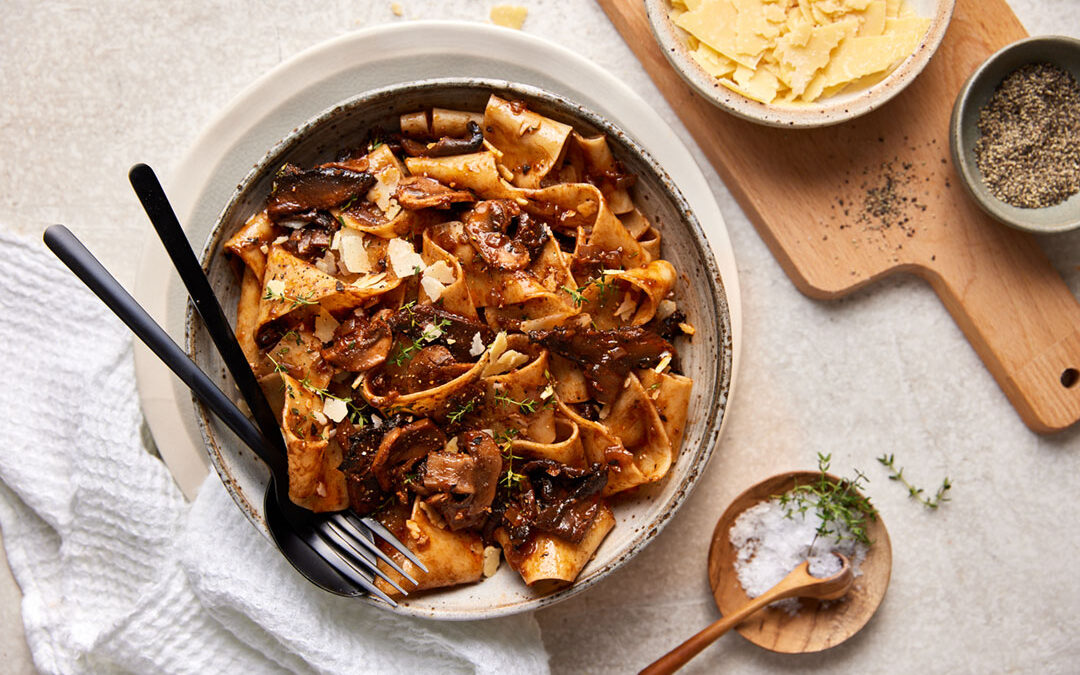 Pappardelle with Mushroom Ragu