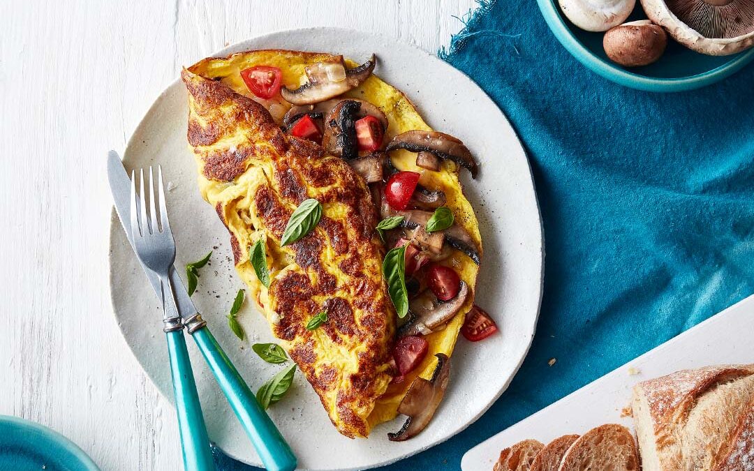 Mushroom omelette