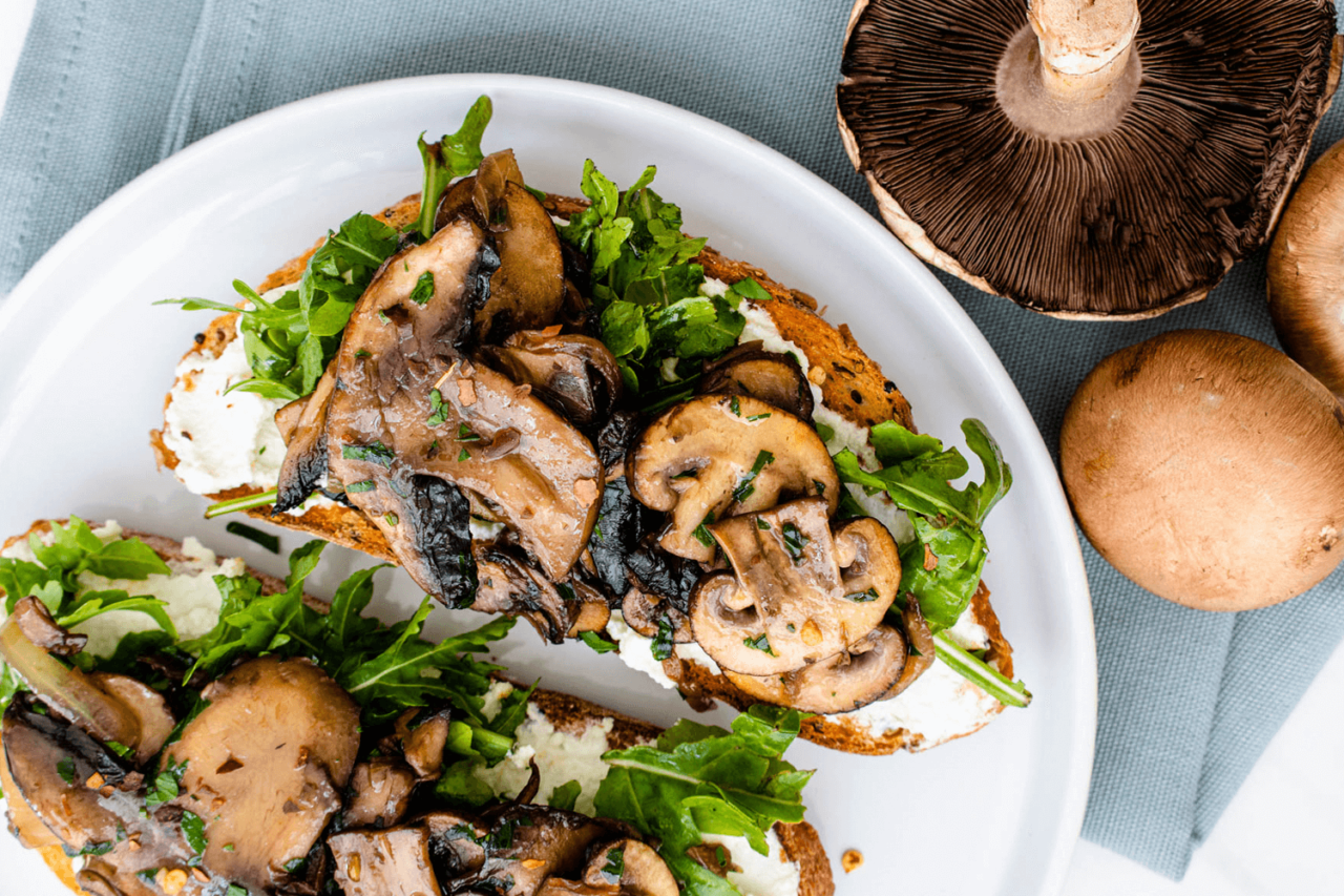 Creamy Mushroom Toast Australian Mushrooms