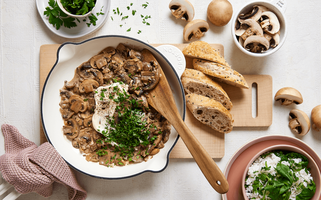 Mushroom stroganoff