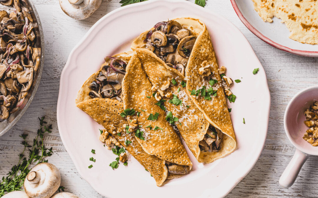 Mushroom Crepes