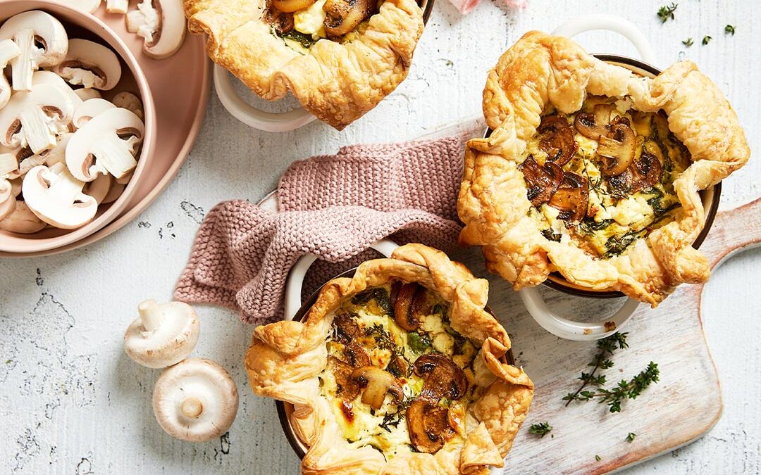 Mushroom, Leek & Goat’s Cheese Single-Serve Pies