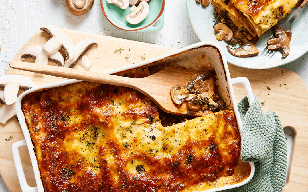 Cheesy Mushroom Lasagne