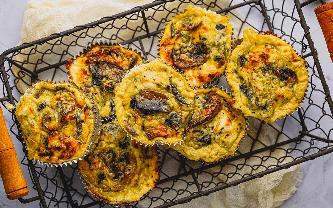 Mushroom quiches