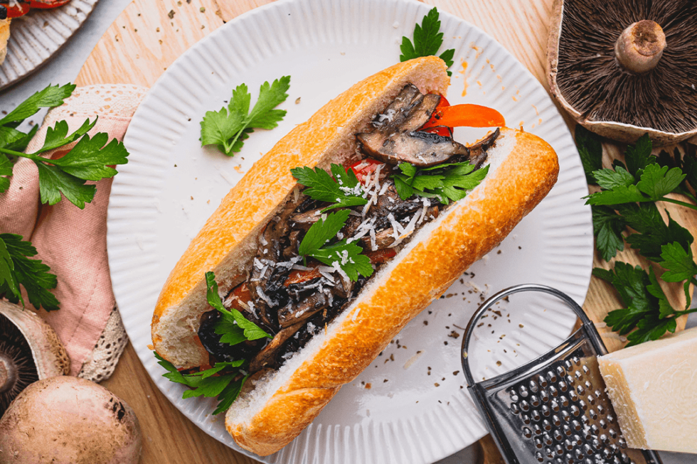 Mushroom and Italian Sausage Baguettes | Australian Mushrooms Mushroom and Italian Sausage Baguettes | Australian Mushrooms