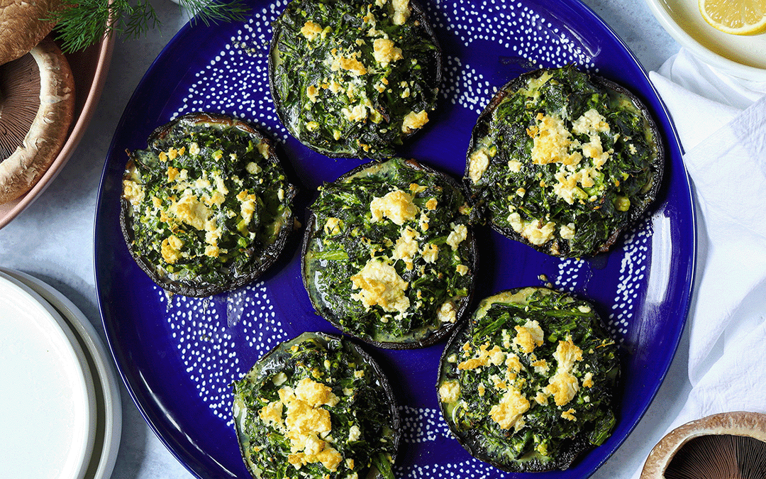 Greek Stuffed Portobello Mushrooms