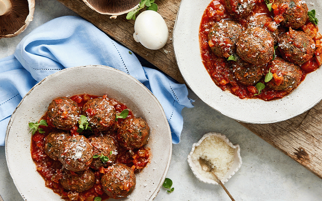 Mediterranean Mushroom Meatballs