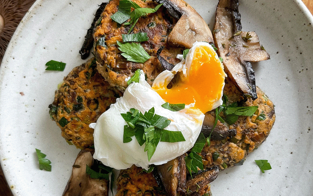 Herby Portobello Mushroom & Ricotta Fritters