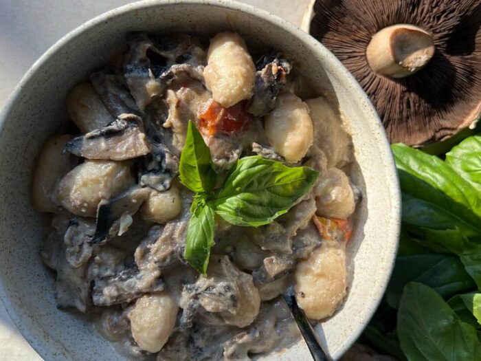 One-Pan Warm Winter Mushroom Gnocchi