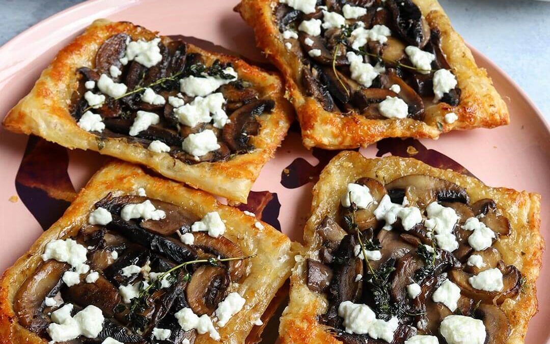 Upside-Down Mushroom Tarts