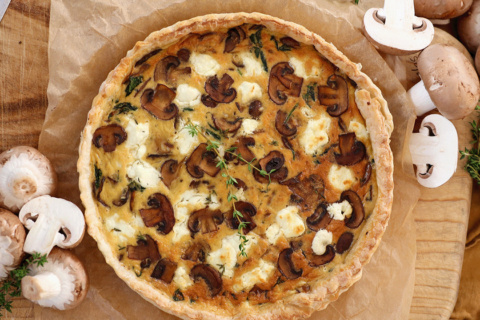 Mushroom quiche | Australian Mushrooms