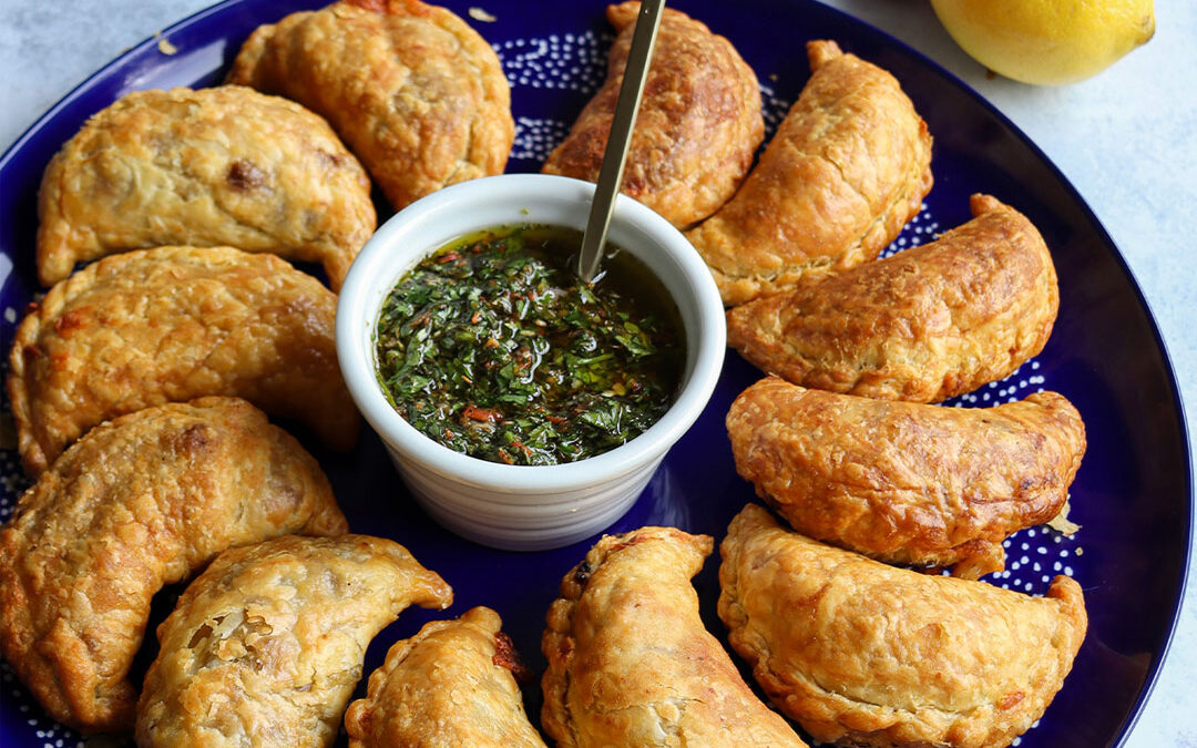 Mushroom Empanadas with Chimichurri