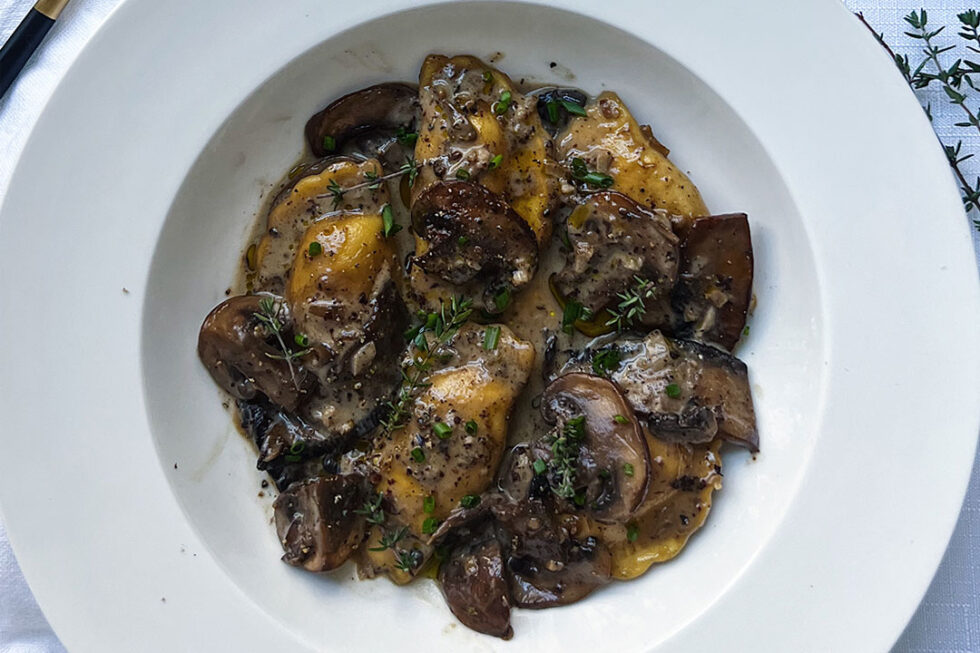Mushroom Ravioli Australian Mushrooms