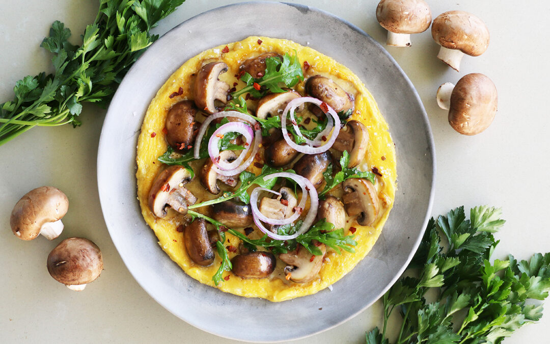 Chunky One-Pan Mushroom Omelette