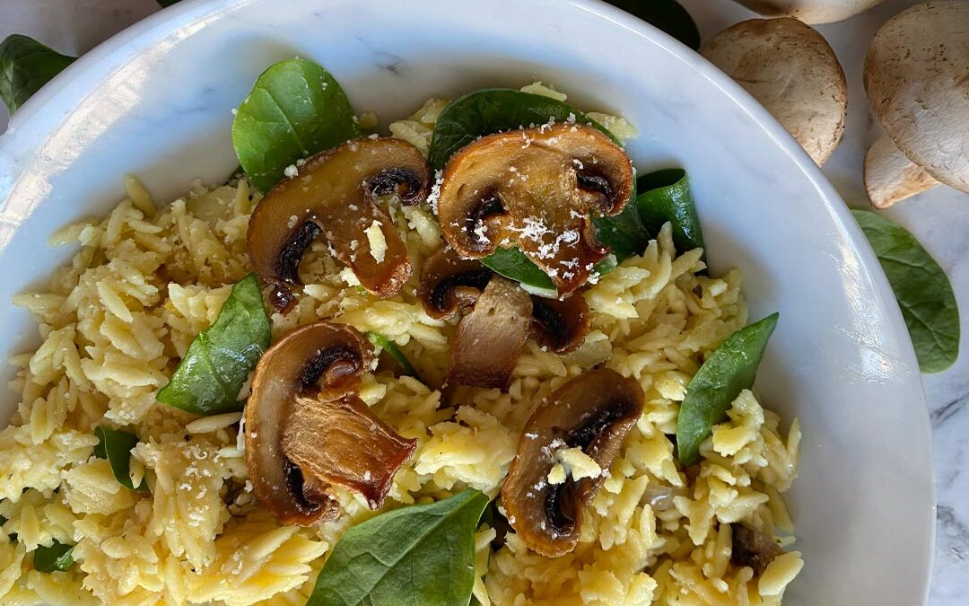 Mushroom Orzo