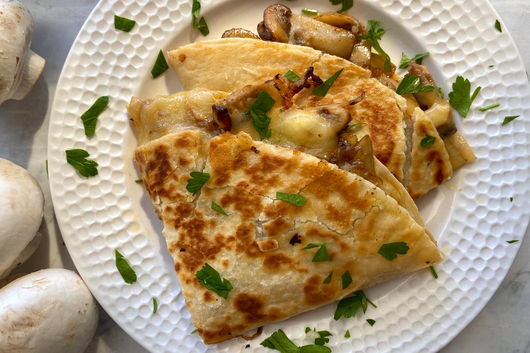 Mushroom Quesadilla