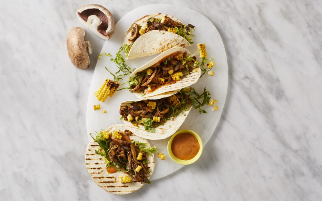 Shredded Portobello Mushroom Tacos